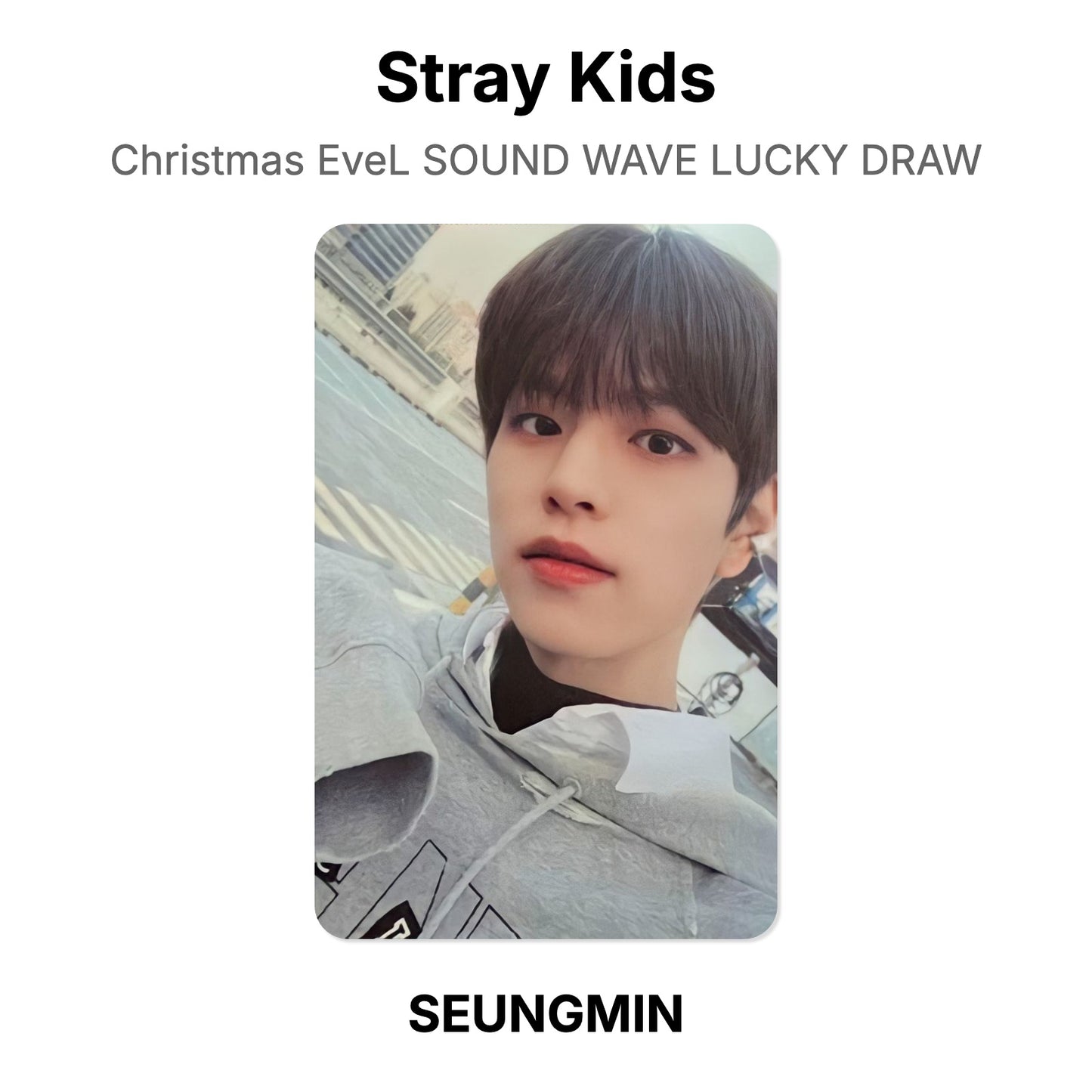 Stray Kids Christmas EveL SOUND WAVE LUCKY DRAW photocard oficial