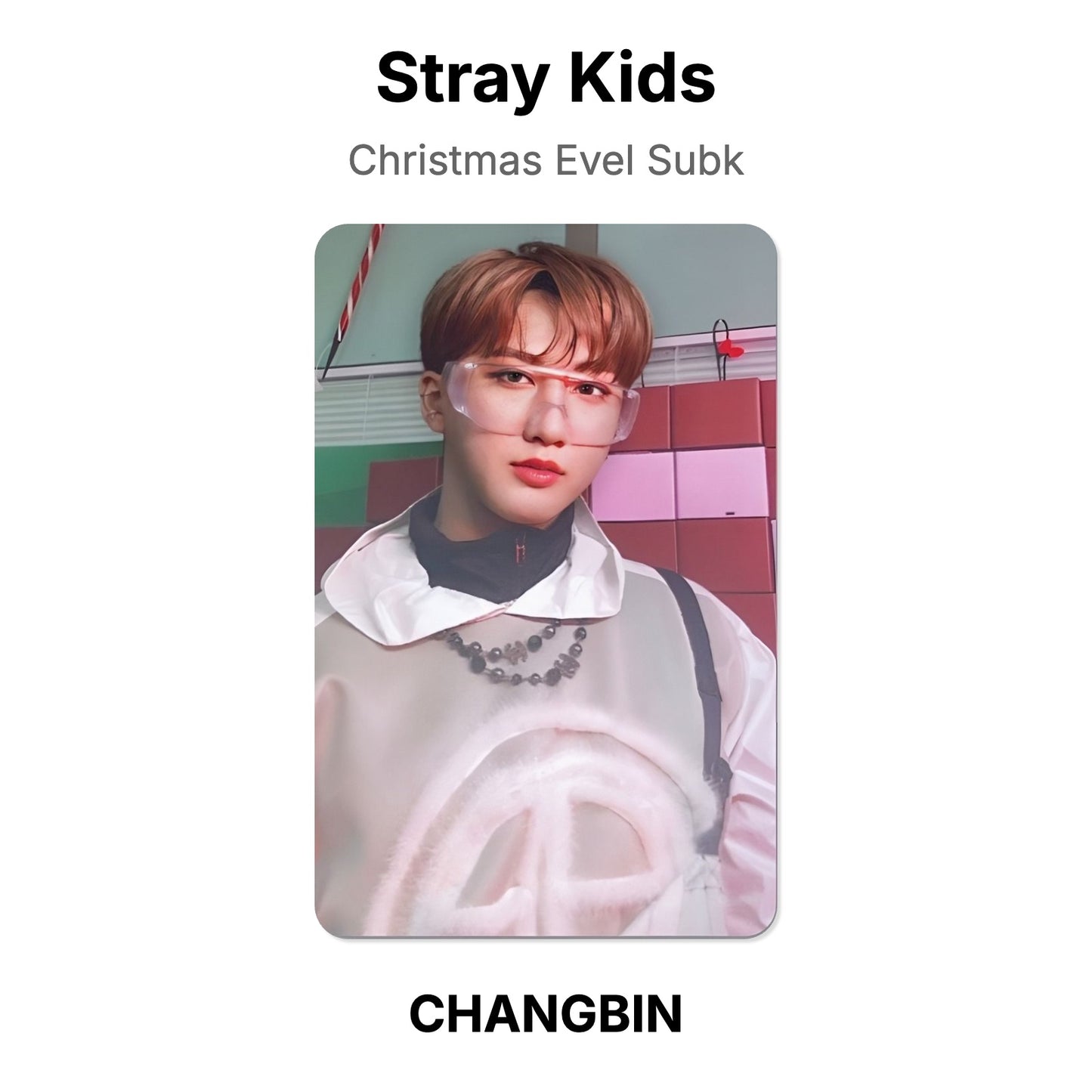 Stray Kids Christmas Evel Subk Official Photocard