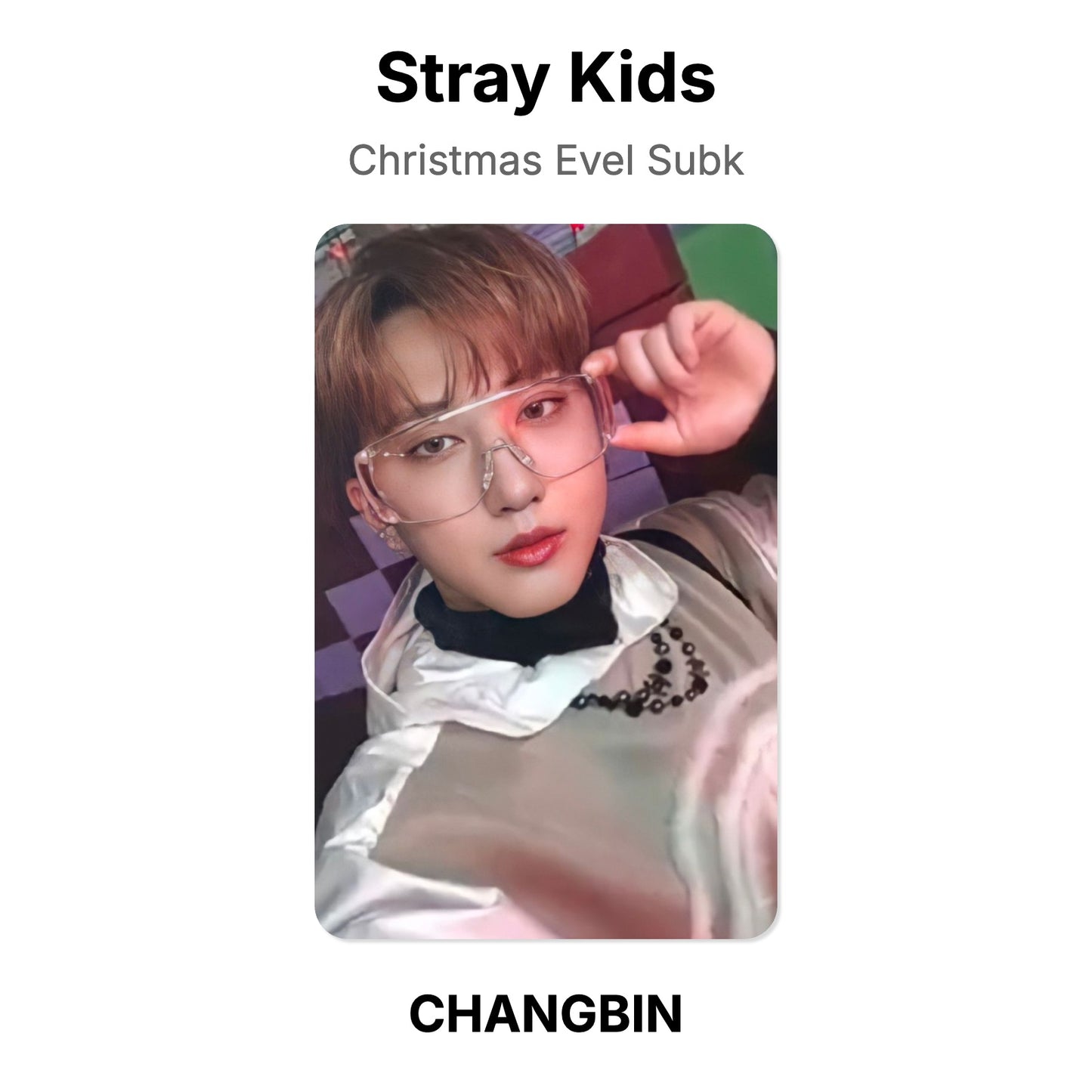 Stray Kids Christmas Evel Subk Official Photocard