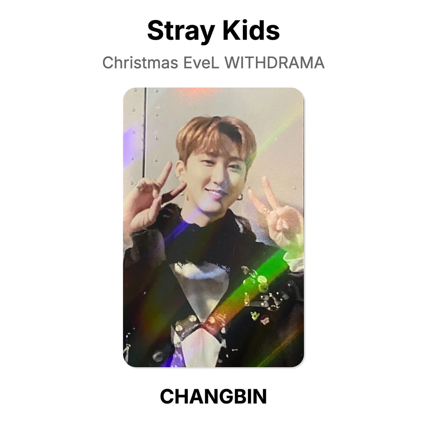 Stray Kids Christmas EveL WITHDRAMA Official Photocard