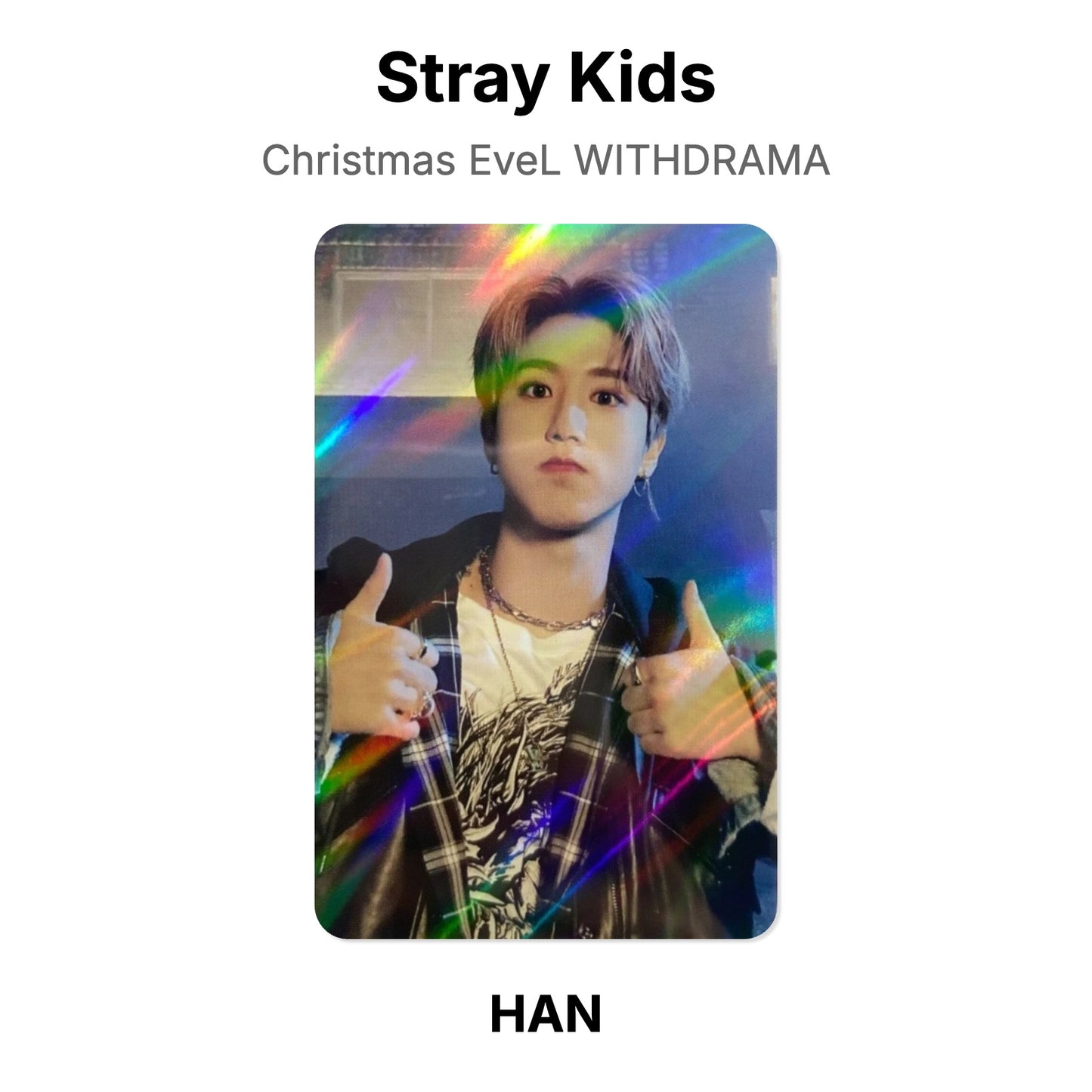 Stray Kids Christmas EveL WITHDRAMA Official Photocard