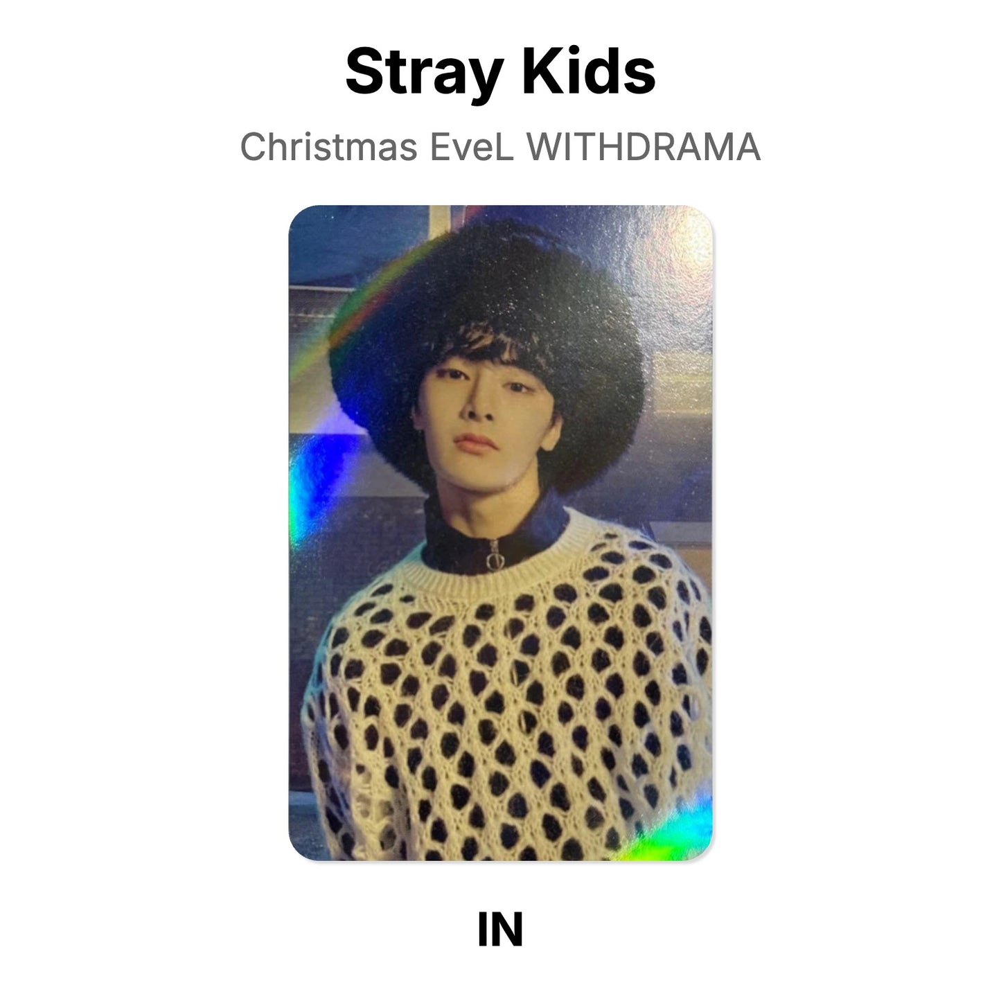 Stray Kids Christmas EveL WITHDRAMA Official Photocard