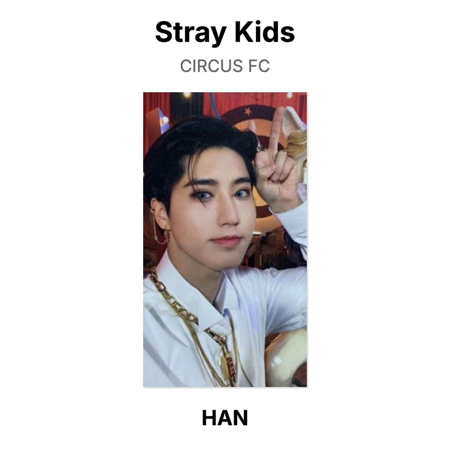 Stray Kids CIRCUS FC Official Photocard