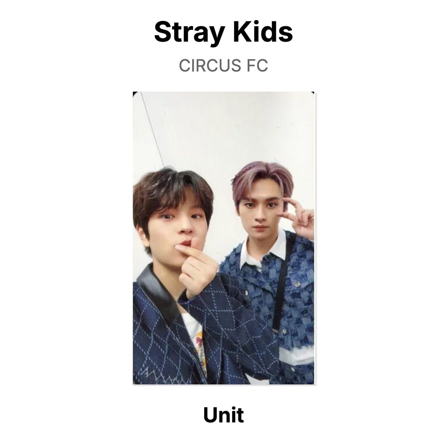 Stray Kids CIRCUS FC Official Photocard