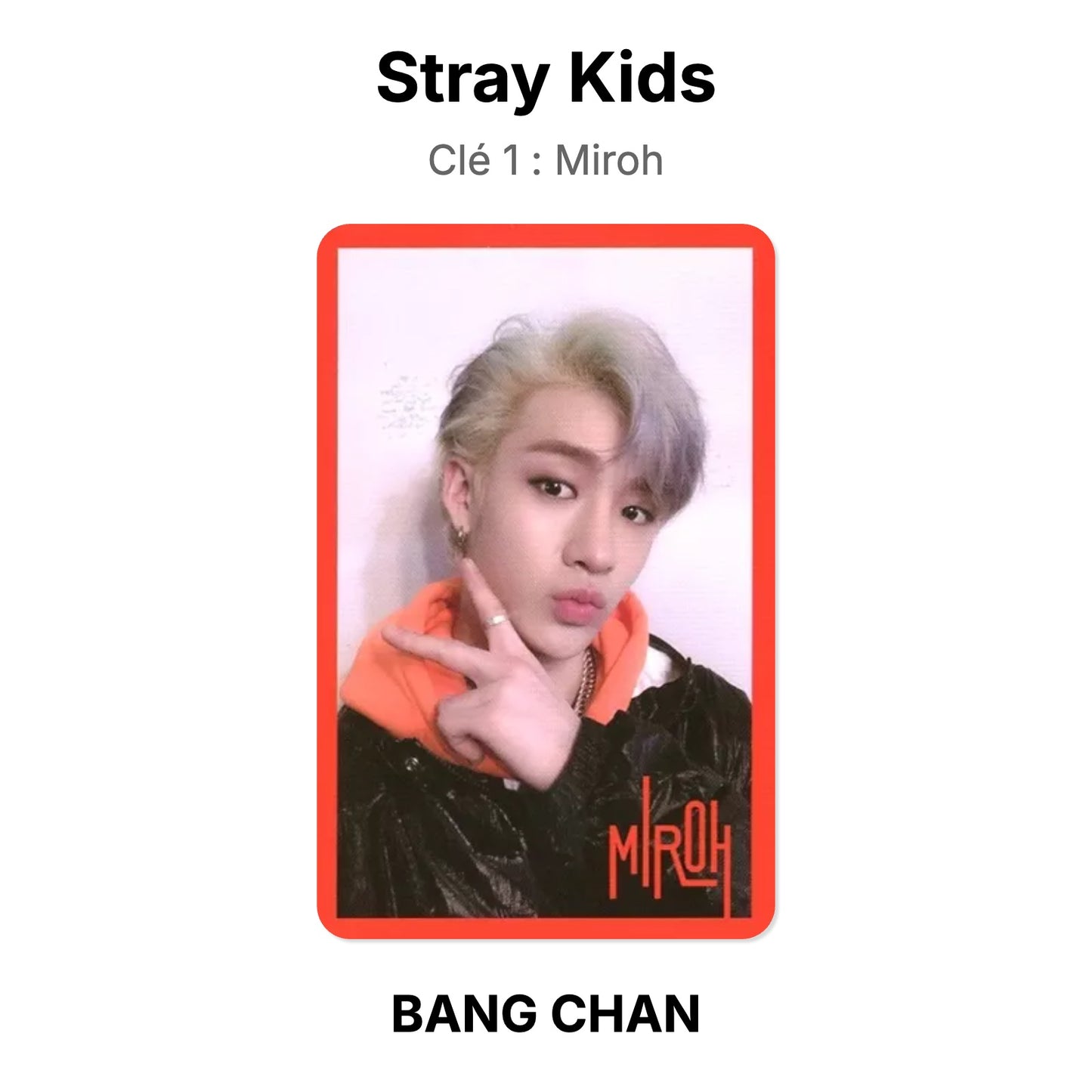Stray Kids Clé 1 : Miroh photocard ufficiale