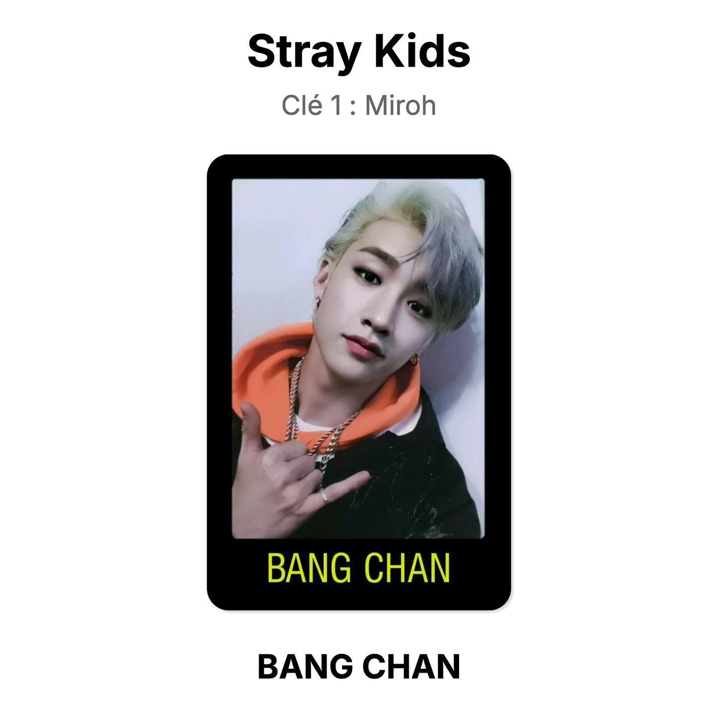 Stray Kids Clé 1 : Miroh photocard ufficiale