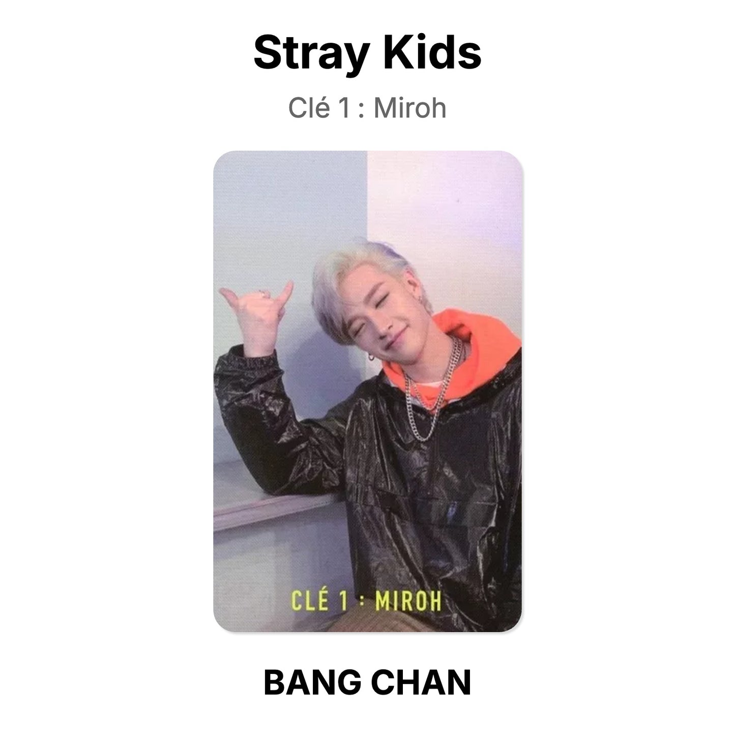 Stray Kids Clé 1 : Miroh photocard ufficiale