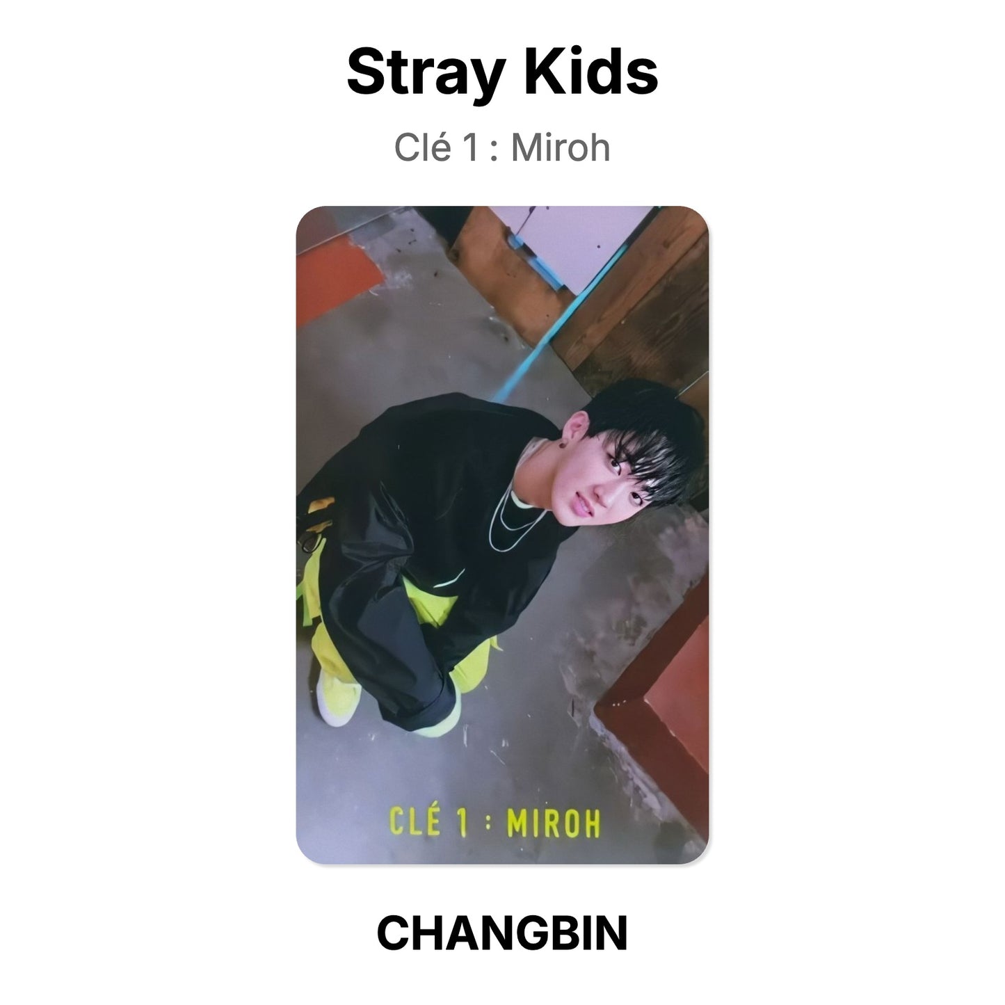 Stray Kids Clé 1 : Miroh photocard ufficiale