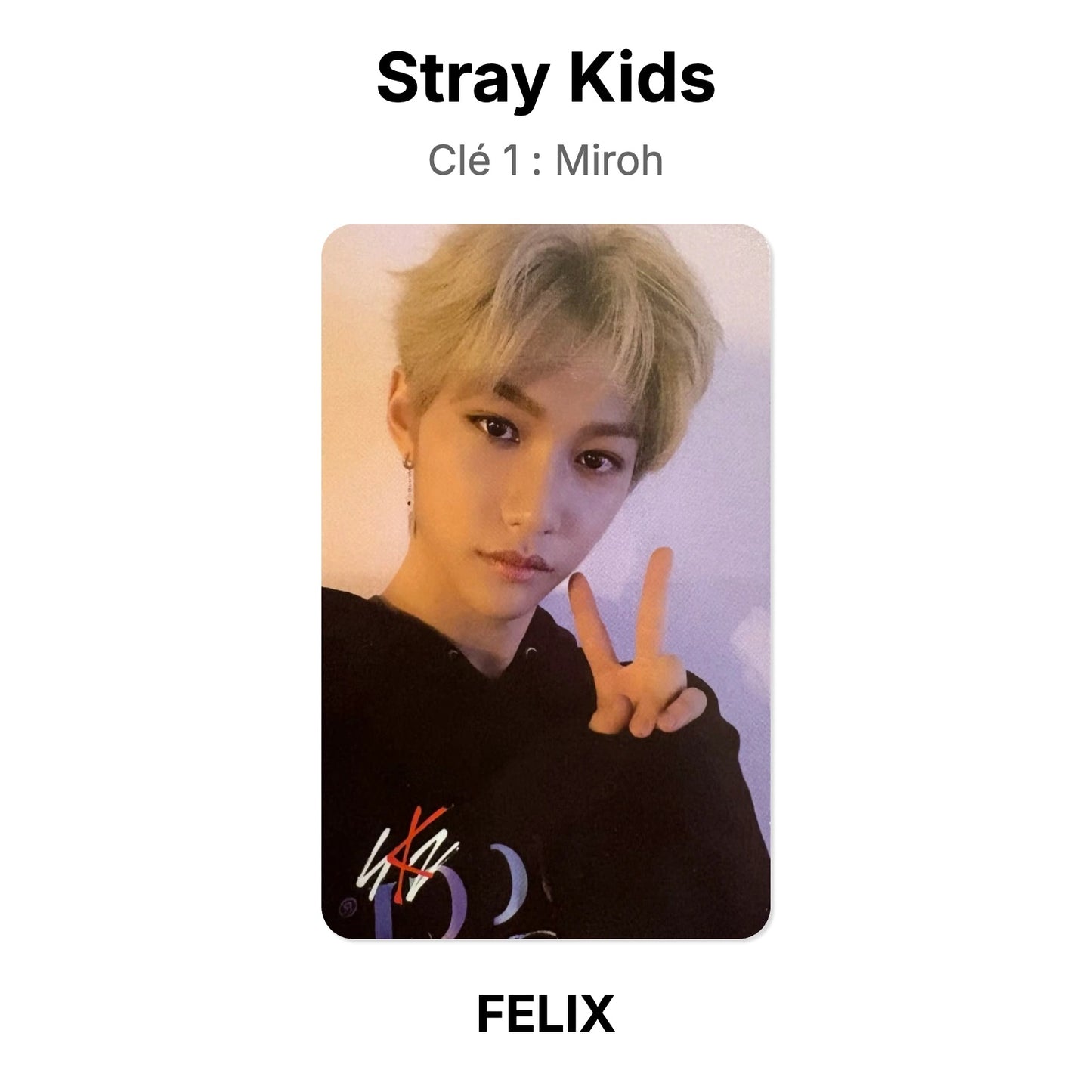 Stray Kids Clé 1 : Miroh photocard ufficiale