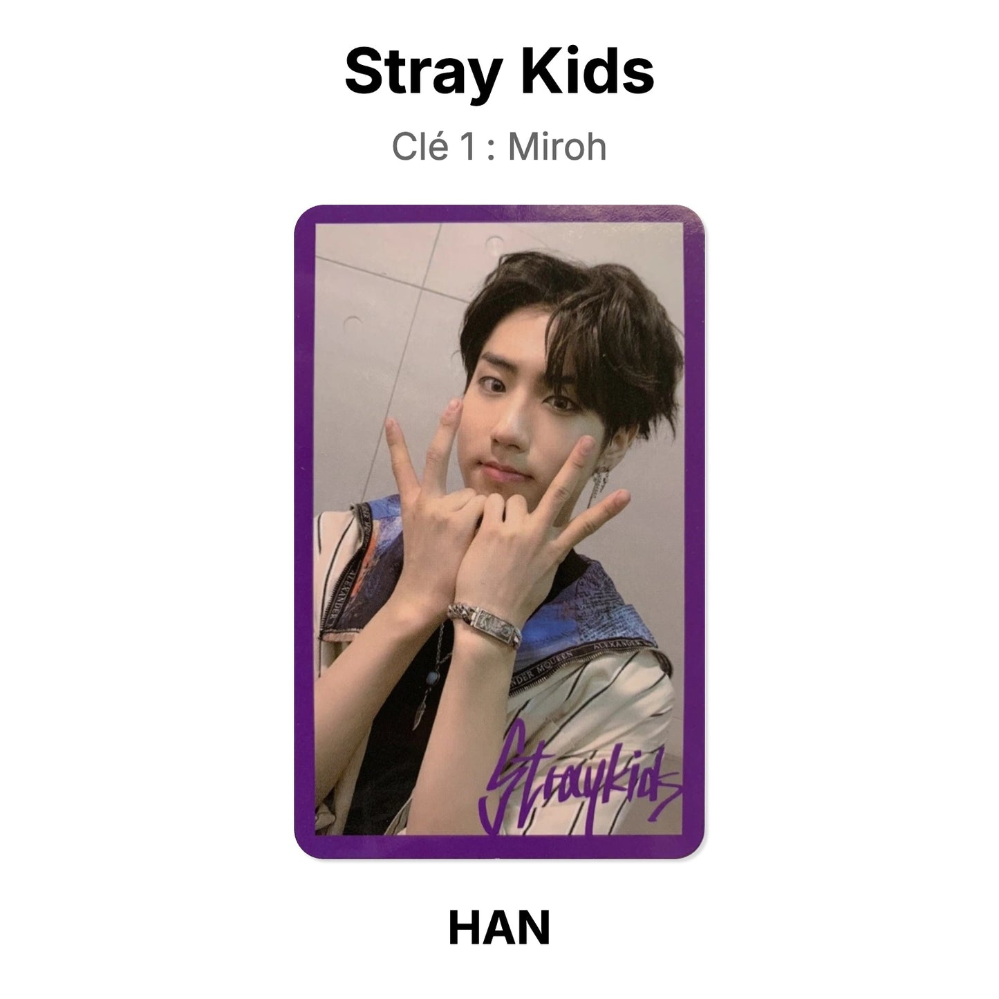 Stray Kids Clé 1 : Miroh photocard ufficiale