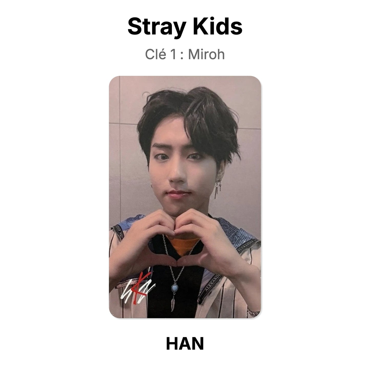 Stray Kids Clé 1 : Miroh photocard ufficiale