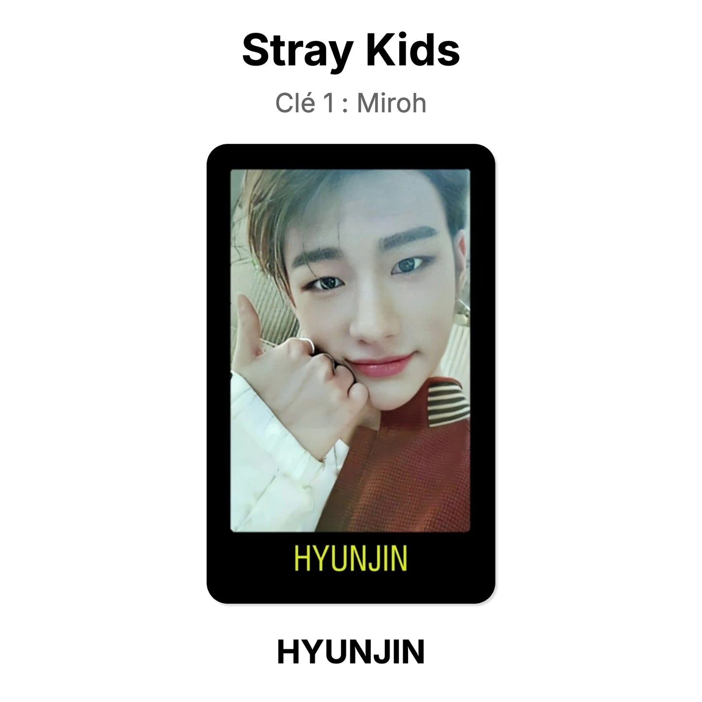 Stray Kids Clé 1 : Miroh photocard ufficiale