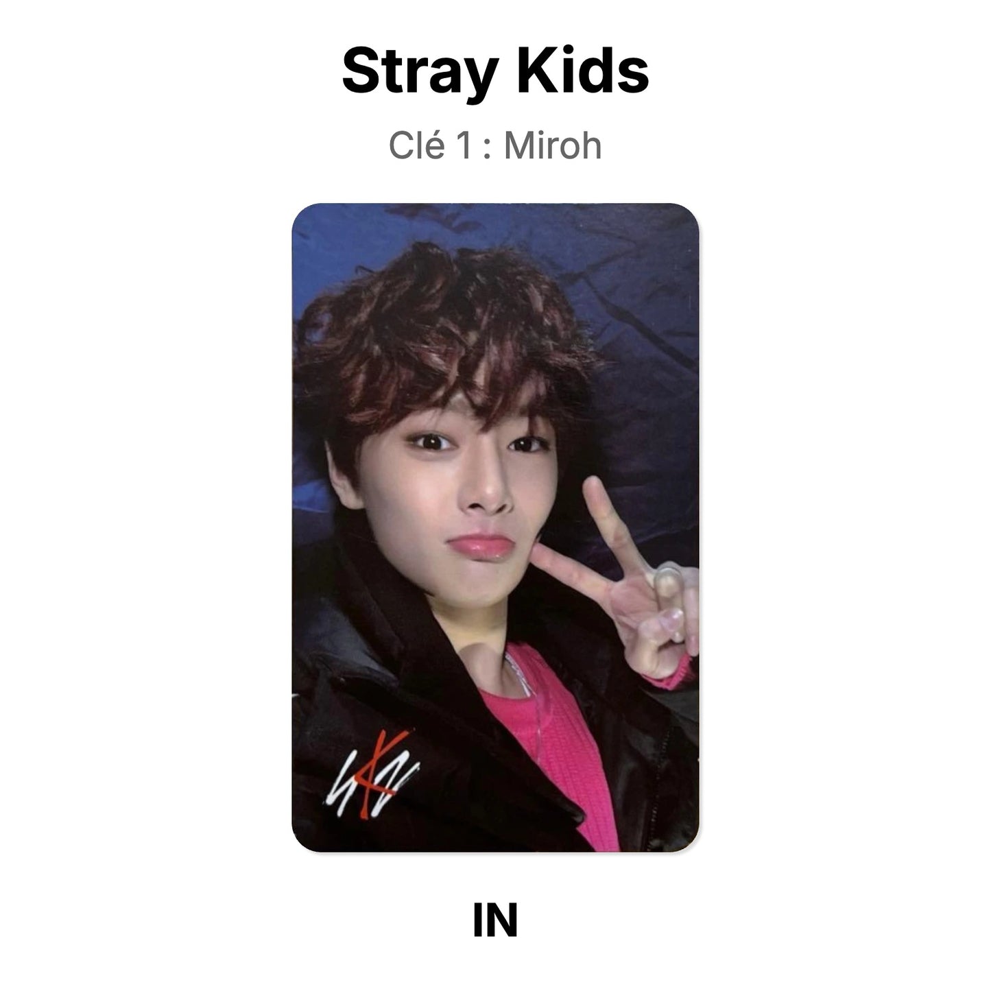 Stray Kids Clé 1 : Miroh photocard ufficiale