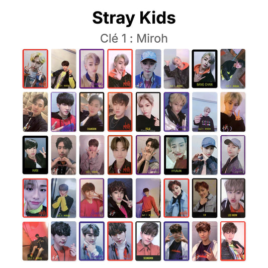 Stray Kids Clé 1 : Miroh Official Photocard