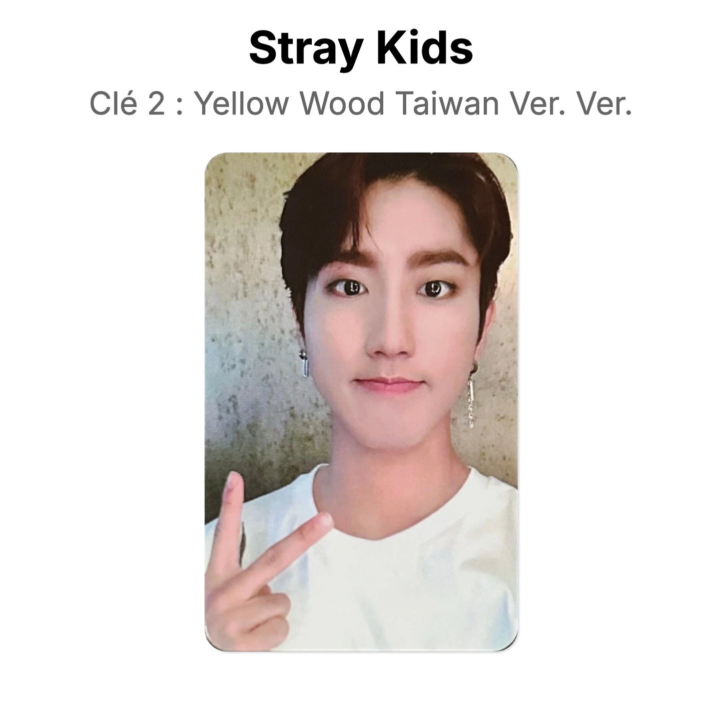 Stray Kids Clé 2 : Yellow Wood Taiwan Ver. Ver. Official Photocard