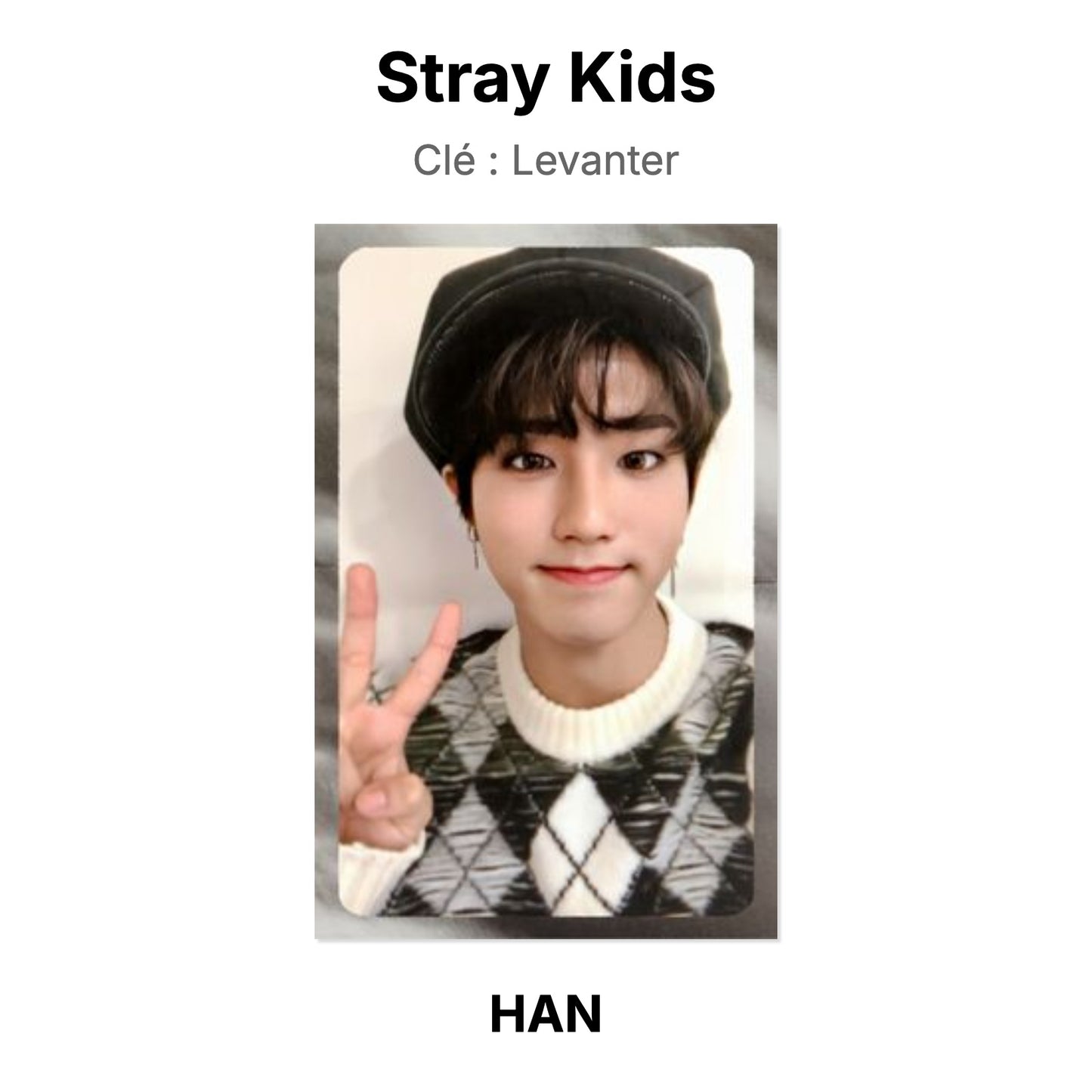 Stray Kids Clé : Levanter photocard oficial
