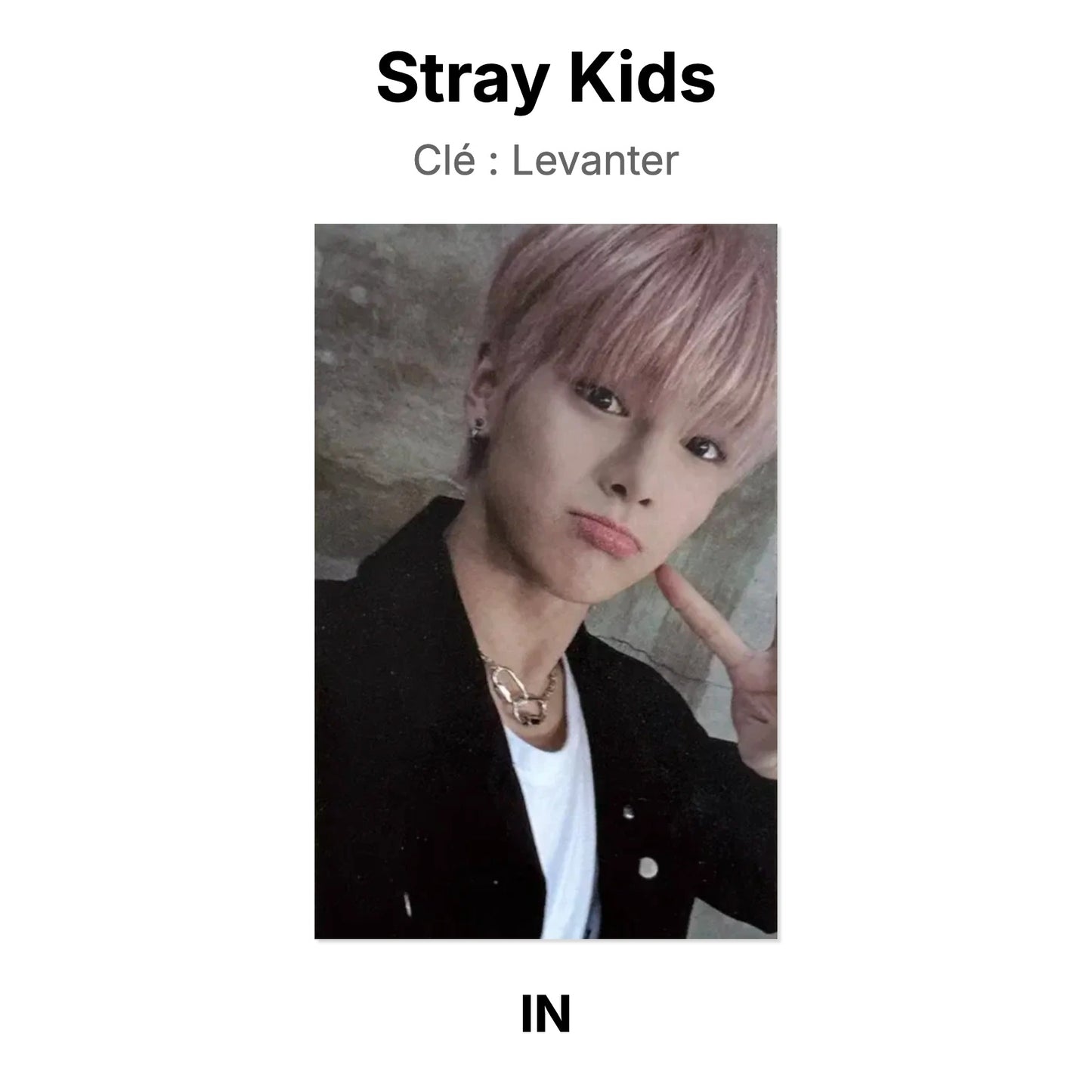Stray Kids Clé : Levanter 官方小卡