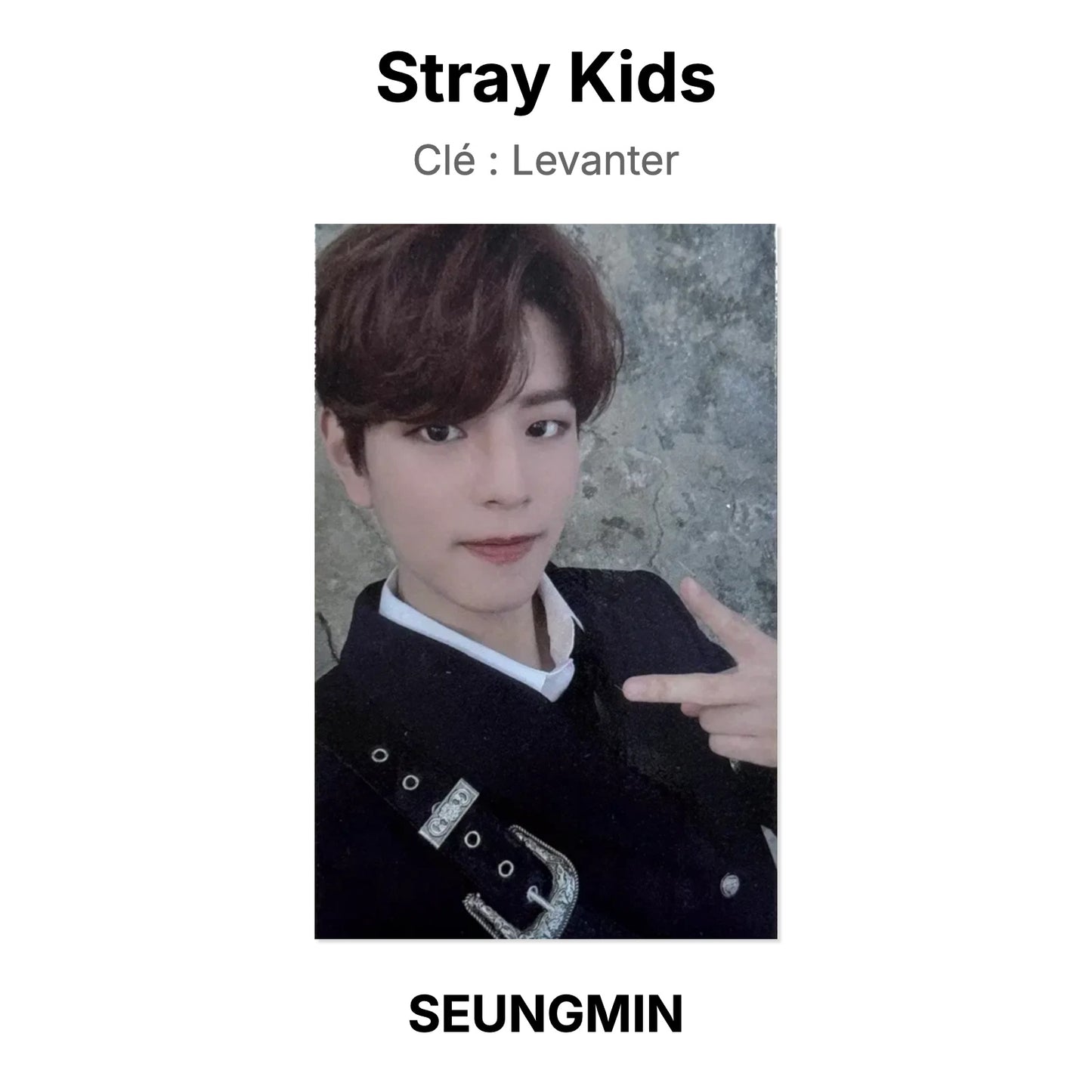 Stray Kids Clé : Levanter photocard oficial