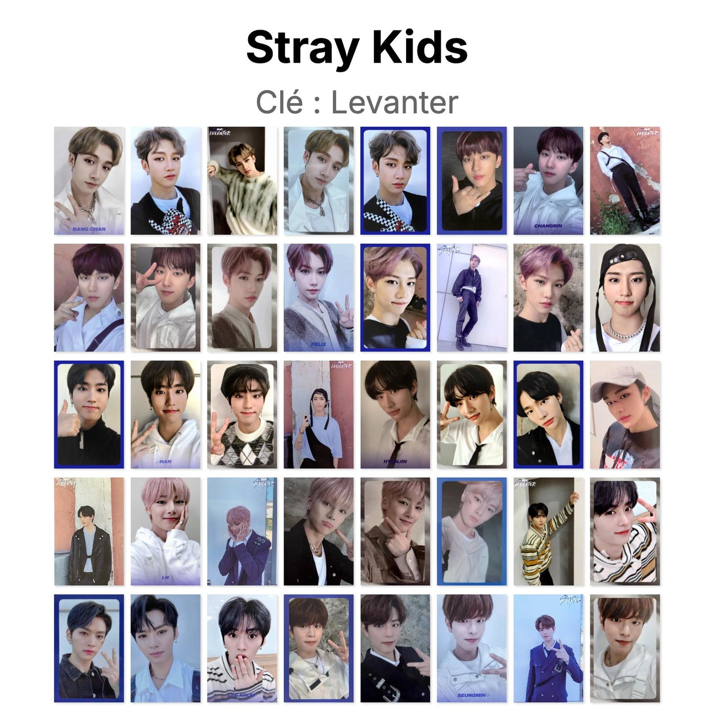 Stray Kids Clé : Levanter 官方小卡