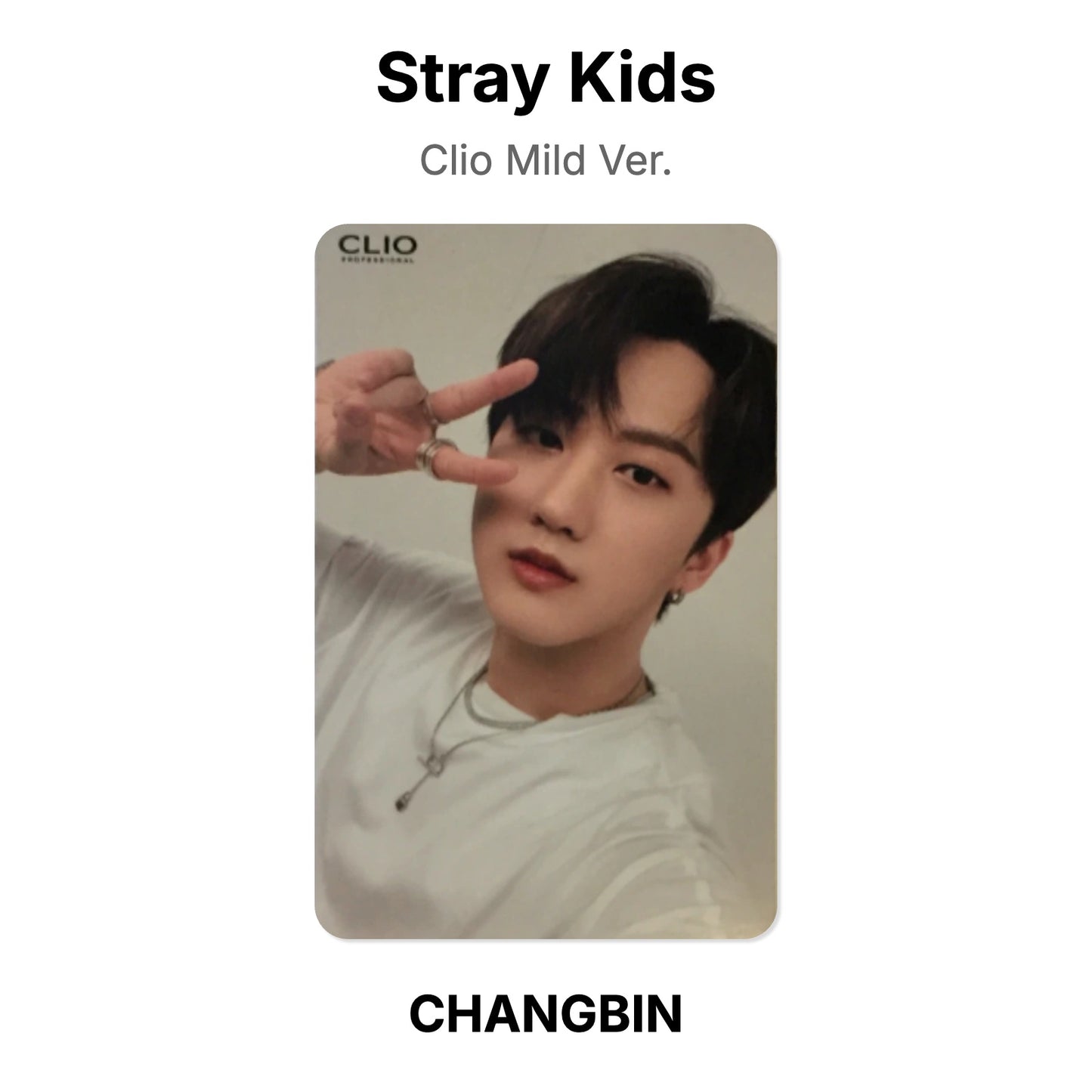 Stray Kids Clio Mild Ver. photocard oficial