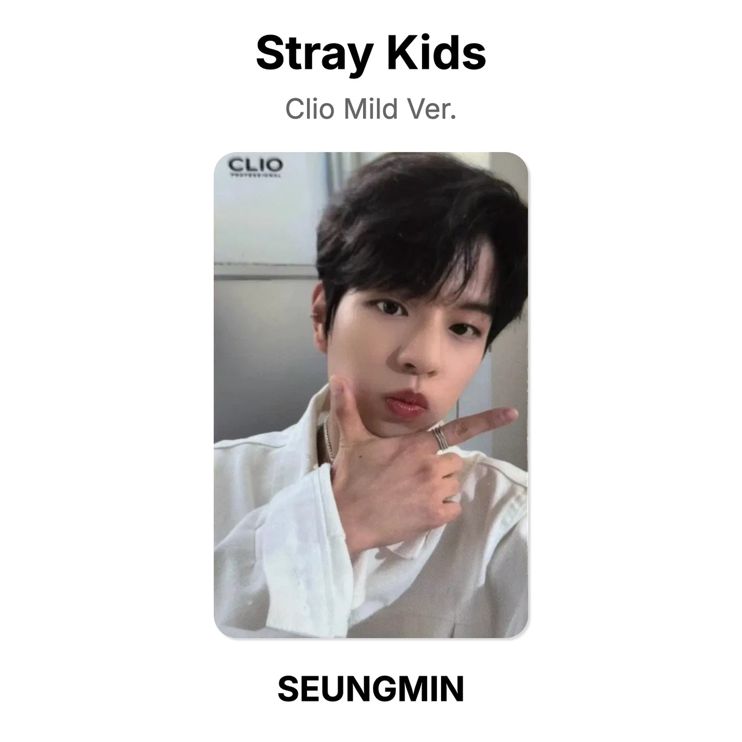 Stray Kids Clio Mild Ver. photocard oficial