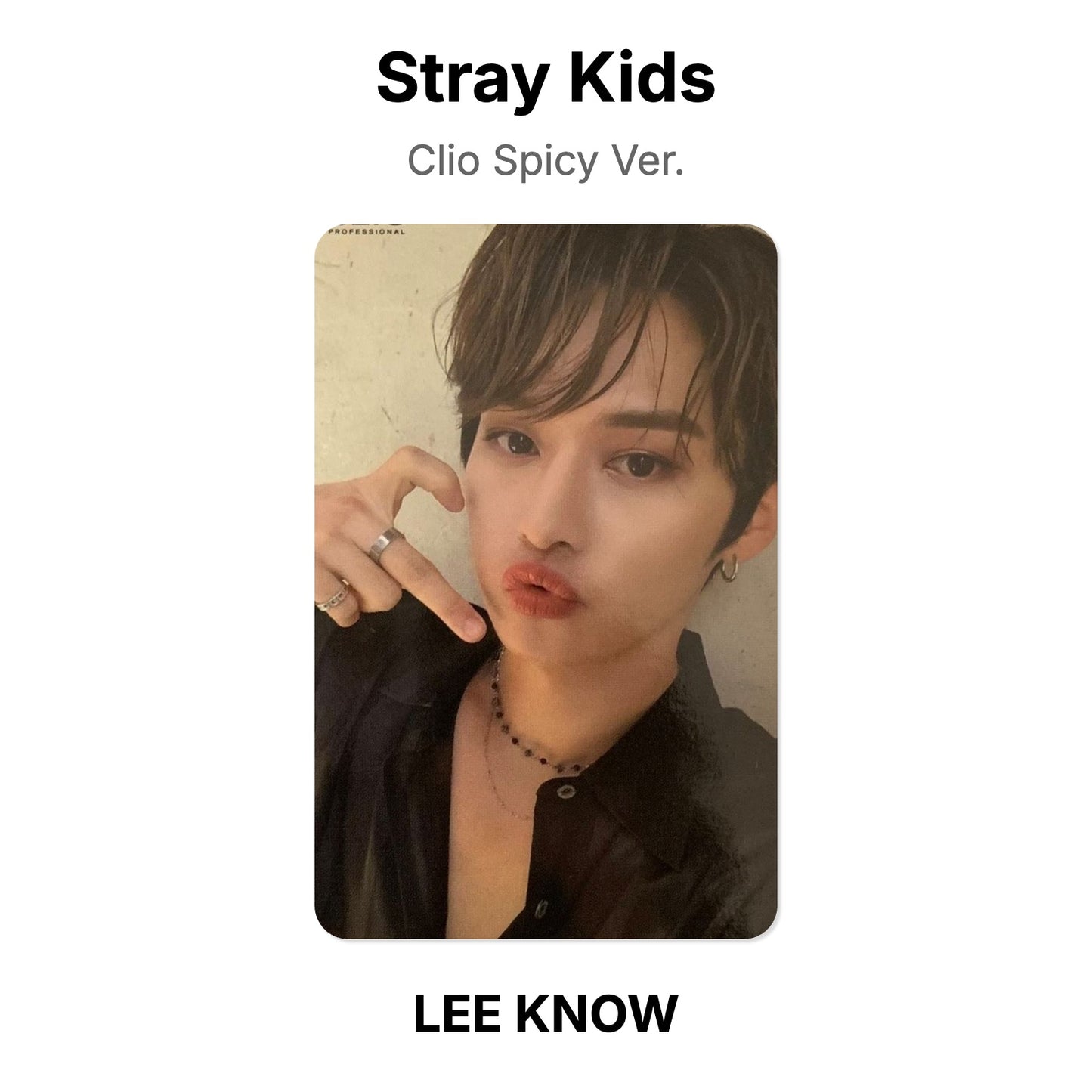 Stray Kids Clio Spicy Ver. 公式フォトカード