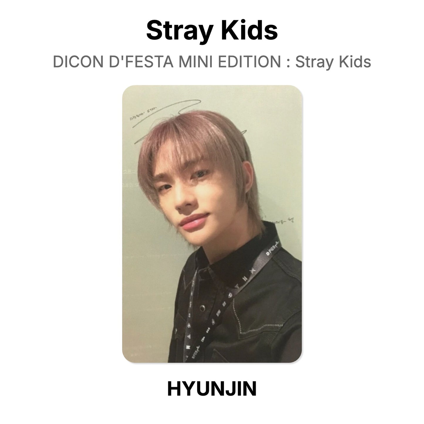 Stray Kids DICON D'FESTA MINI EDITION : Stray Kids Offizielle Photocard
