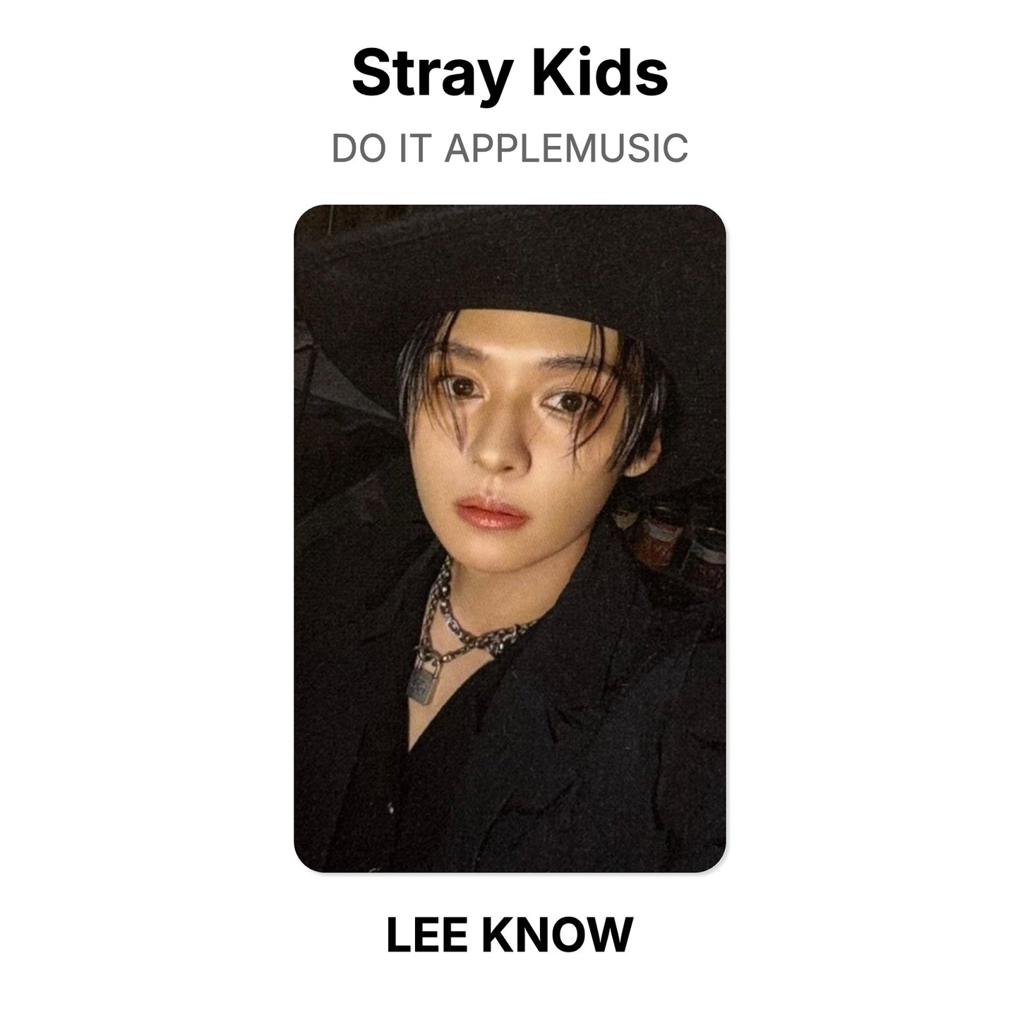 Stray Kids DO IT APPLEMUSIC Official Photocard