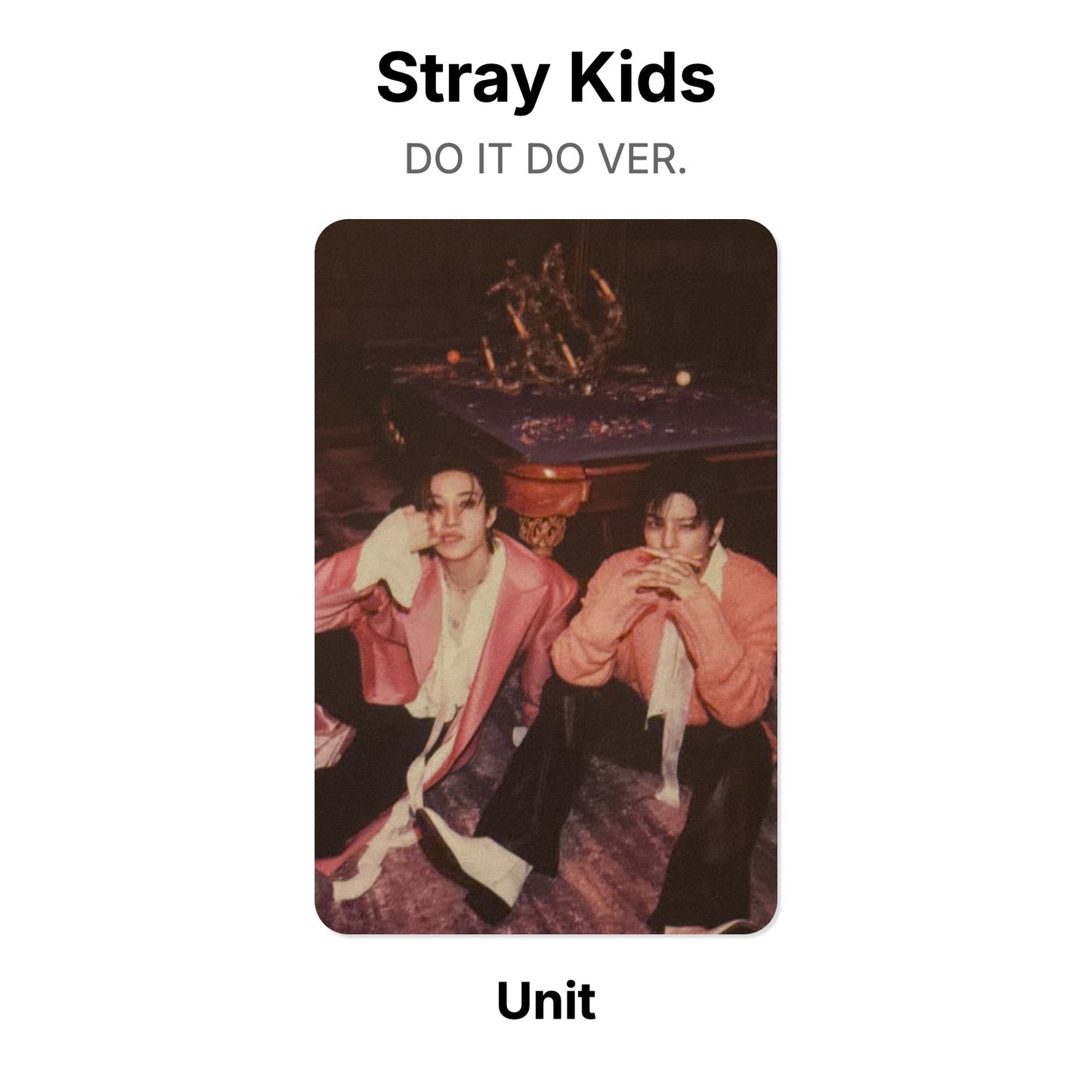 Stray Kids DO IT DO VER. photocard ufficiale