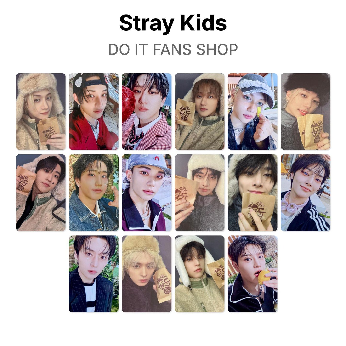 Stray Kids DO IT FANS SHOP โฟโต้การ์ดของแท้