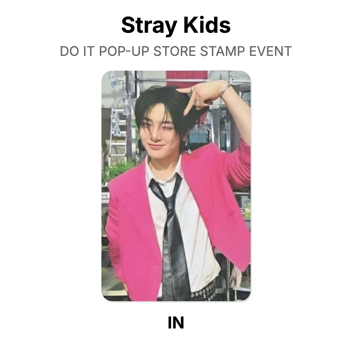 Stray Kids DO IT POP-UP STORE STAMP EVENT Official Photocard