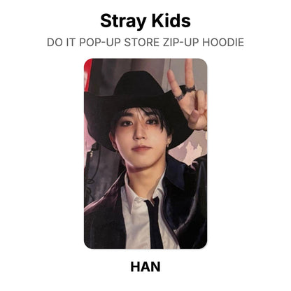 Stray Kids DO IT POP-UP STORE ZIP-UP HOODIE Official Photocard