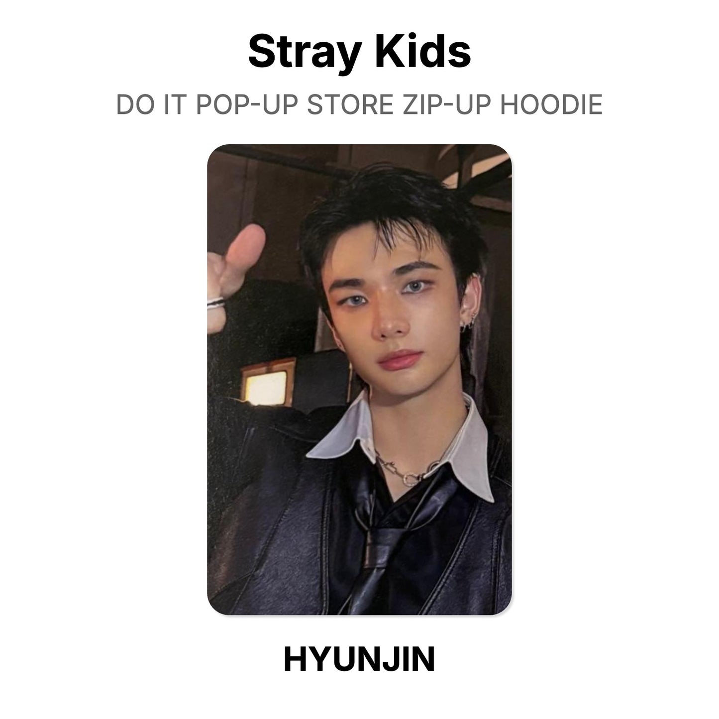 Stray Kids DO IT POP-UP STORE ZIP-UP HOODIE Official Photocard