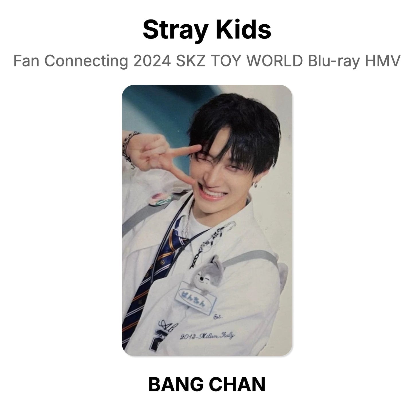 Stray Kids Fan Connecting 2024 SKZ TOY WORLD Blu-ray HMV photocard ufficiale