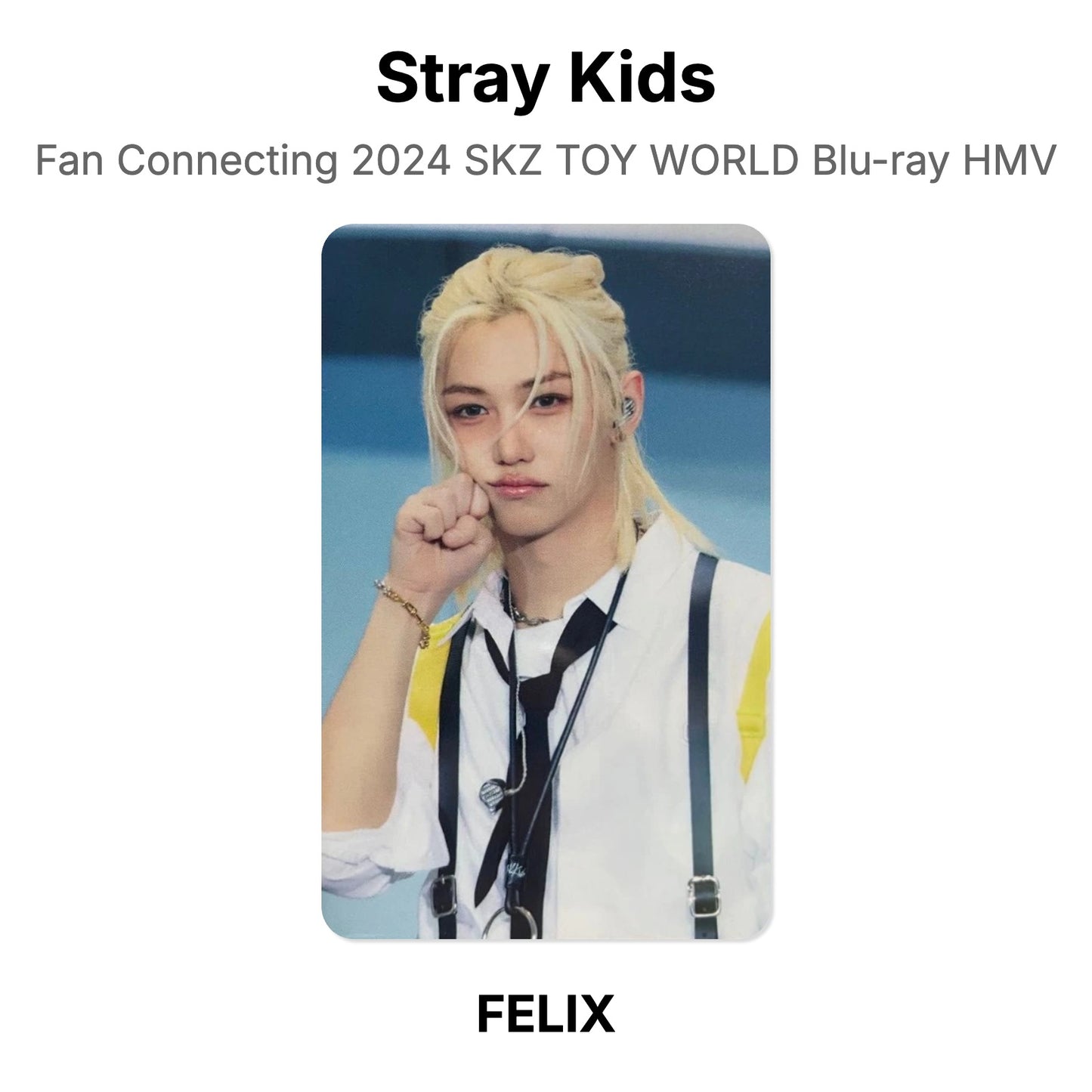 Stray Kids Fan Connecting 2024 SKZ TOY WORLD Blu-ray HMV photocard ufficiale