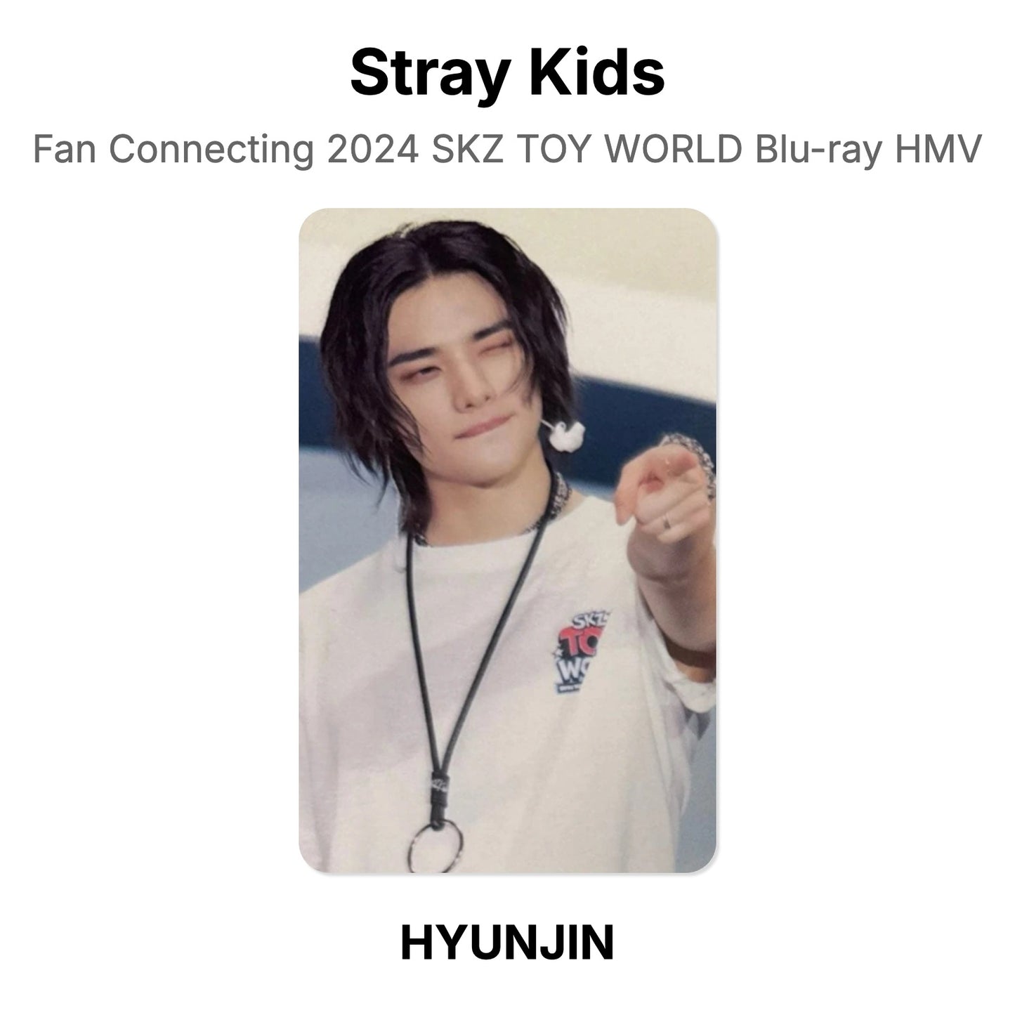Stray Kids Fan Connecting 2024 SKZ TOY WORLD Blu-ray HMV photocard ufficiale