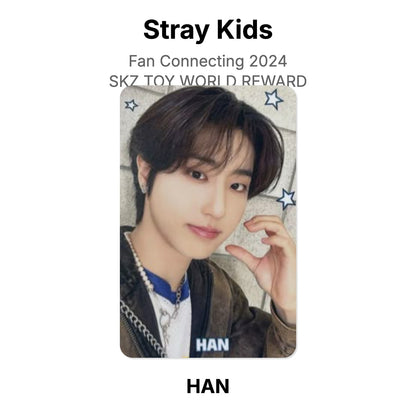 Stray Kids Fan Connecting 2024 SKZ TOY WORLD REWARD photocard oficial