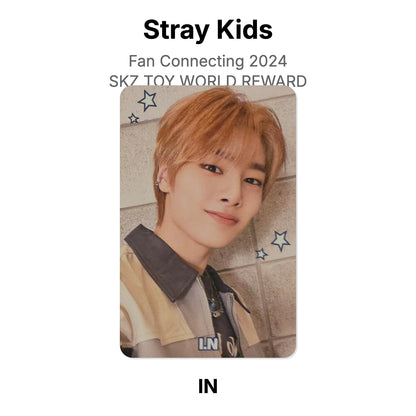 Stray Kids Fan Connecting 2024 SKZ TOY WORLD REWARD photocard oficial