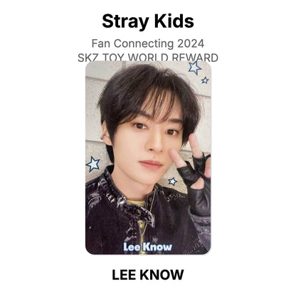 Stray Kids Fan Connecting 2024 SKZ TOY WORLD REWARD photocard oficial