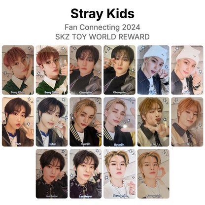 Stray Kids Fan Connecting 2024 SKZ TOY WORLD REWARD photocard oficial
