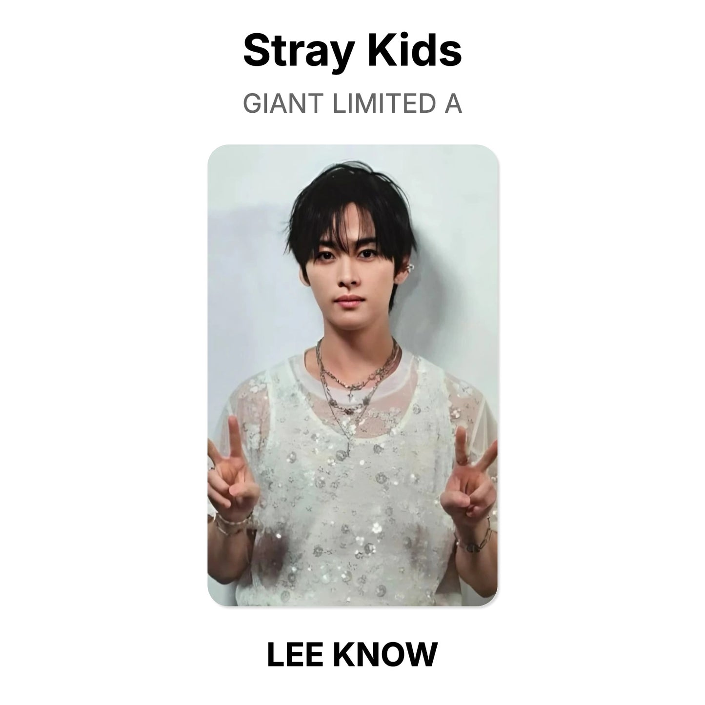 Stray Kids GIANT LIMITED A photocard oficial