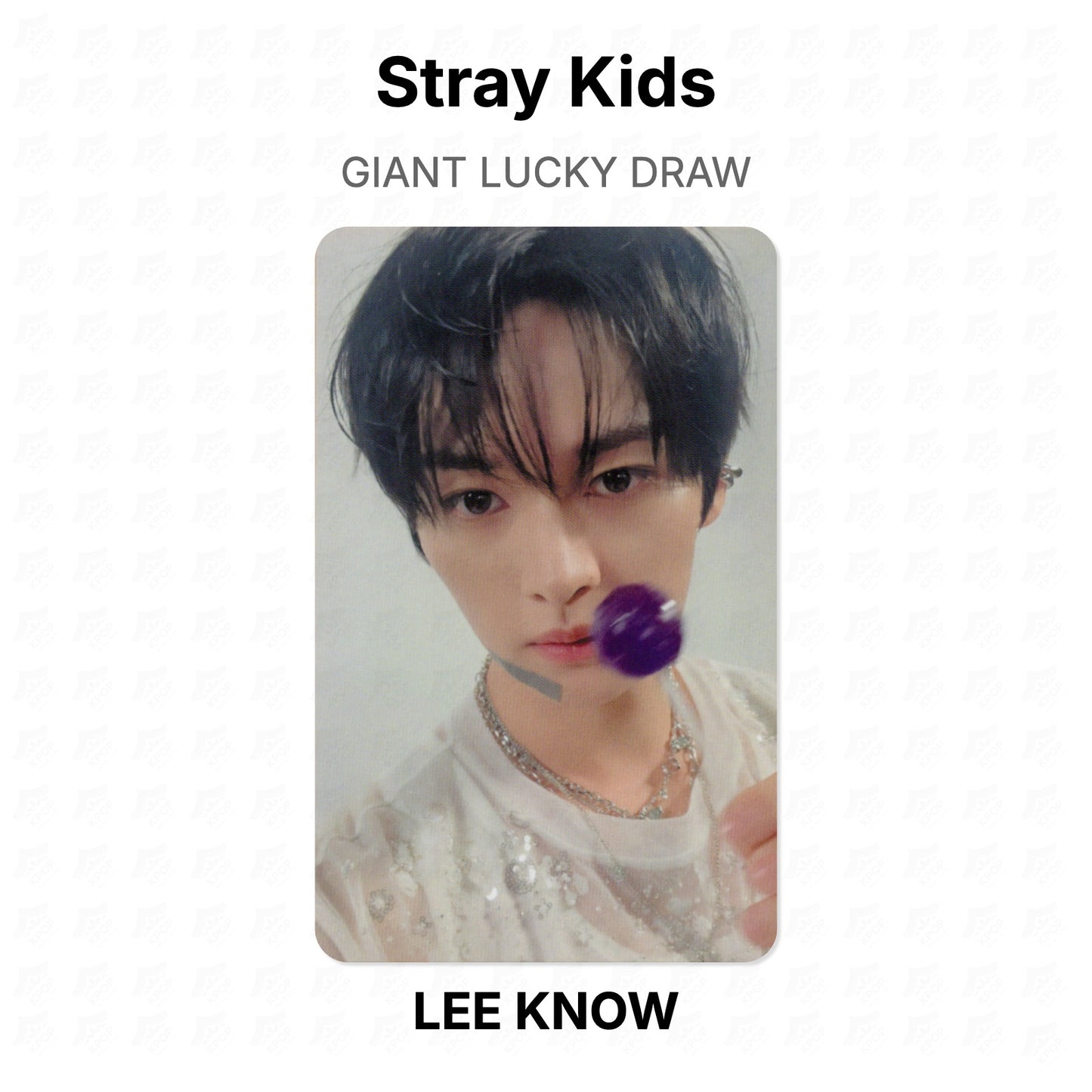 Stray Kids GIANT LUCKY DRAW Official Photocard