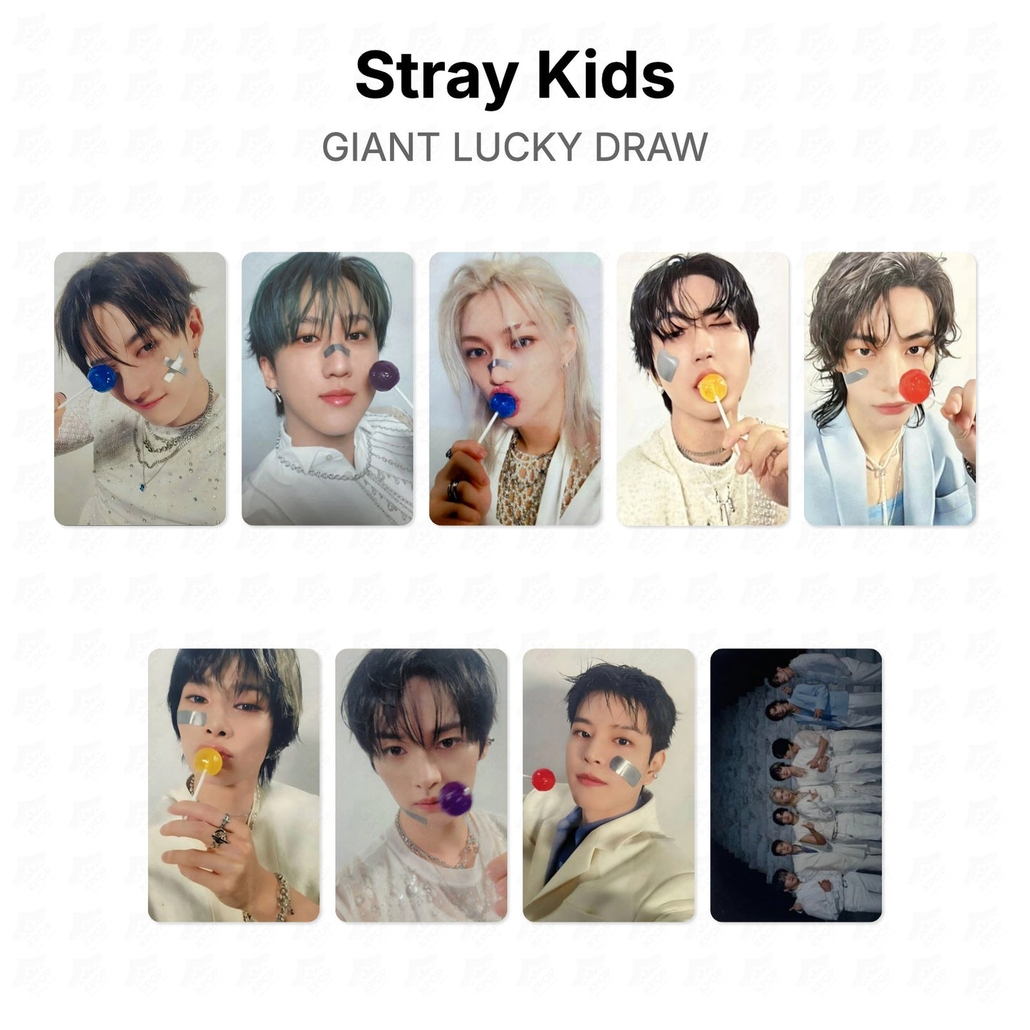 Stray Kids GIANT LUCKY DRAW Official Photocard