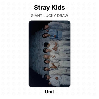 Stray Kids GIANT LUCKY DRAW Official Photocard