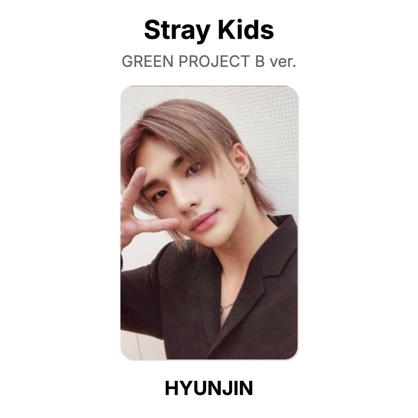 Stray Kids GREEN PROJECT B ver. Official Photocard