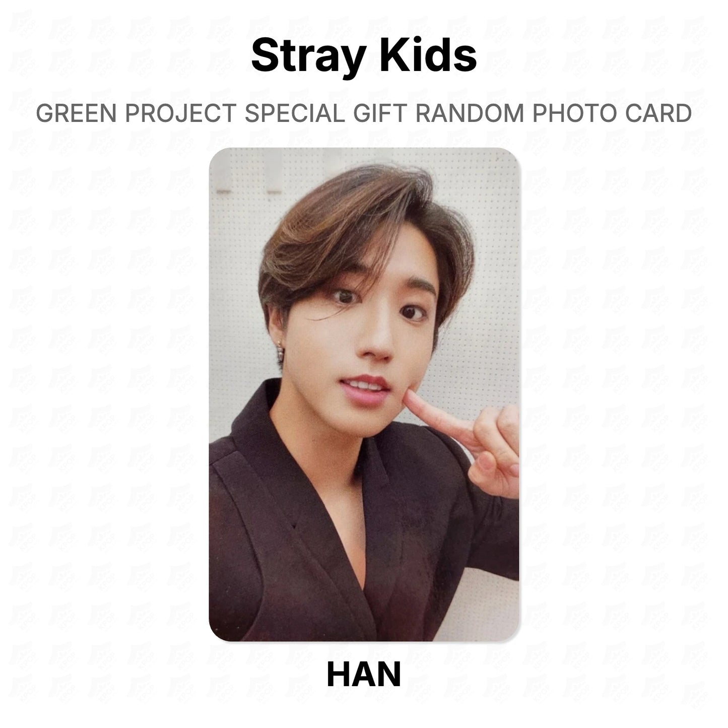 Stray Kids GREEN PROJECT SPECIAL GIFT RANDOM PHOTO CARD Official Photocard