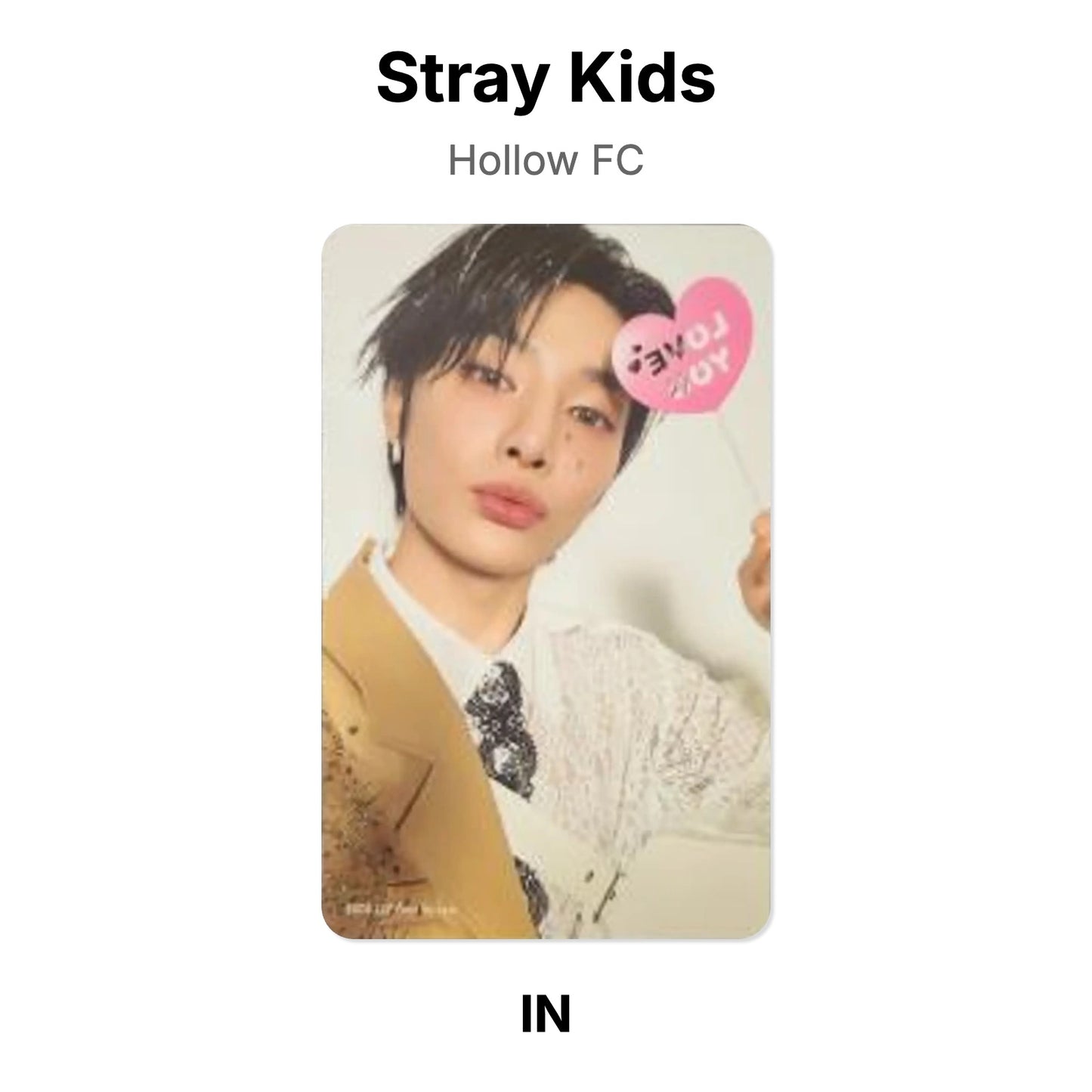 Stray Kids Hollow FC โฟโต้การ์ดของแท้