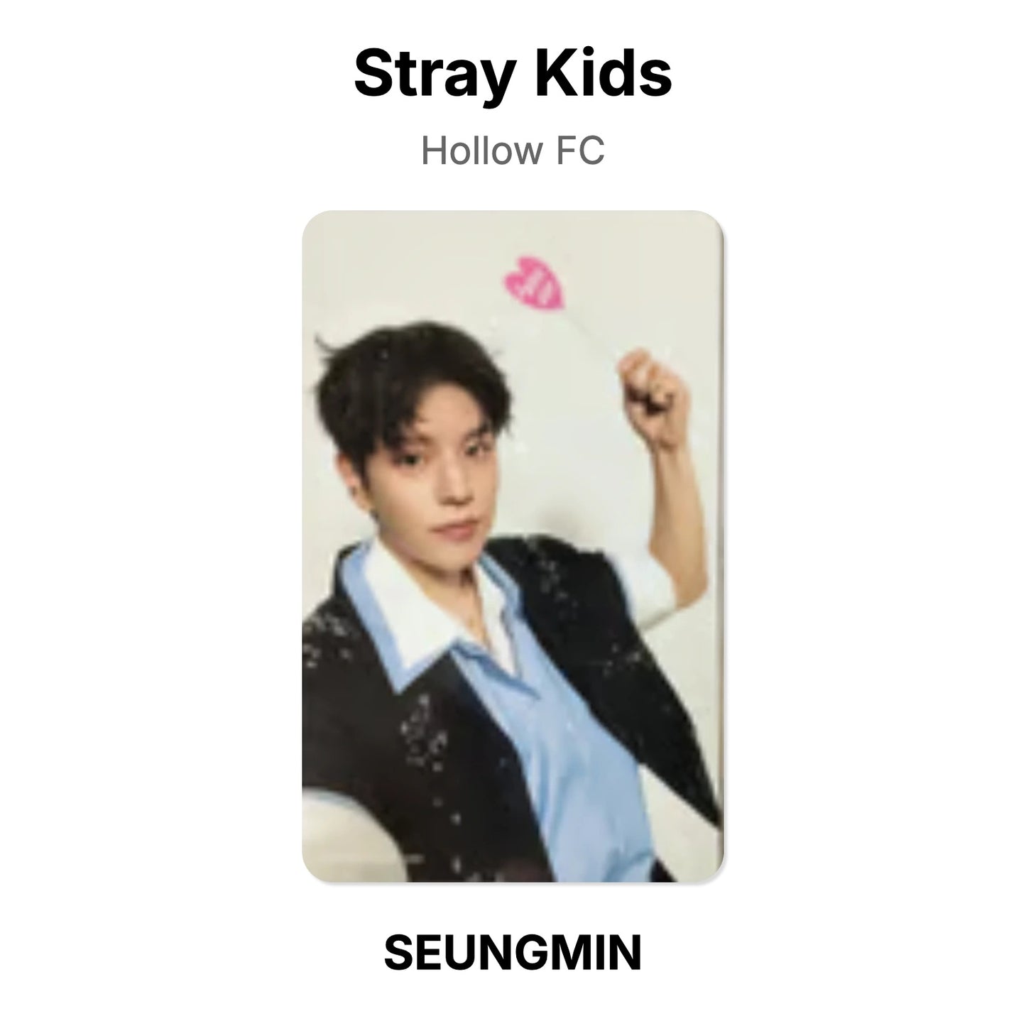 Stray Kids Hollow FC โฟโต้การ์ดของแท้