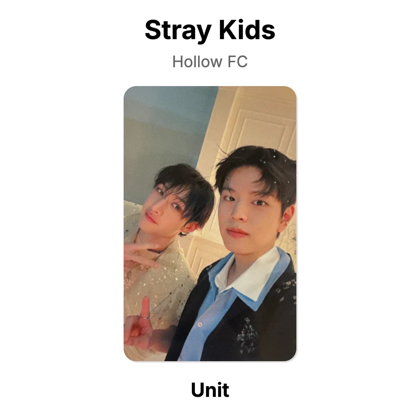 Stray Kids Hollow FC โฟโต้การ์ดของแท้