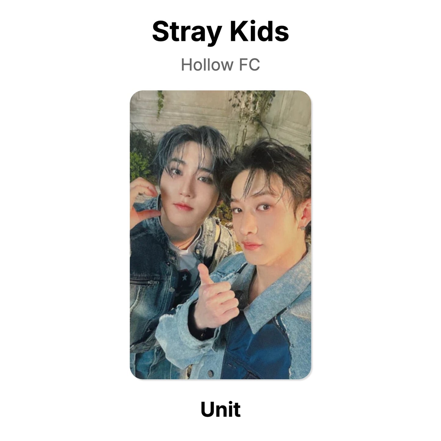 Stray Kids Hollow FC โฟโต้การ์ดของแท้
